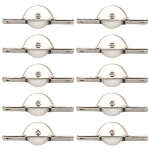 100Pcs Door Window Cupboard Drawer Bin Single Nylon Sliding Roller Pulley Wheel