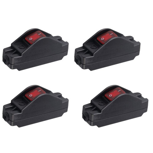4X 16A 220V /Off Inline Cord  Button Inline Cord  for Electrical Appliances