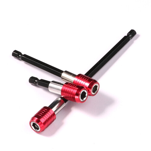 3pcs Hexagonal Lengthening Quick Transfer Rod Batch Head Extension Rod Quick Release Self-locking Extension Rod 2