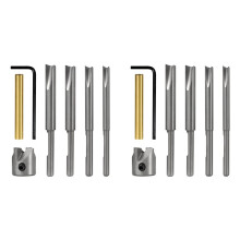 14-Delige Penmolenset, Pentrommel-Trimsysteem met -Snijschachten, 7 mm, 8 mm, 3/8 Inch, 10 mm Molentrimmerset