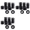 60pcs Empty Spools, 2.1x0.7 Inch Plastic Thread Spools Ribbon Spools Black  Spools Wire Spool Weaving Bobbins 1