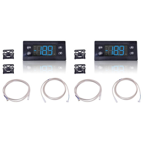 2X Erc112C Temperature Controller Kit, Electronic Refrigeration Controller with Sensor Compatible with 080G3491