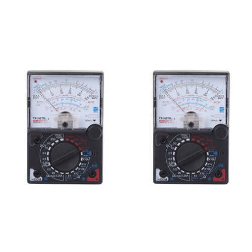 2X YX-360TRE-L-B Pointer Multimeter AC  Measure with Tester Pen Indicator Light Beeping Ammeter Voltmeter Resistance