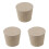 3X New Rubber Stopper Bungs Laboratory Solid Hole Stop Push-in Sealing Plug 7 28 X 37mm 1