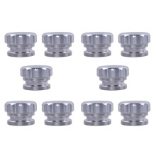 10st 2 Inch 51 mm Aluminiumlegering Gelast op de Vulhals en Auto-Onderdelen Gemodificeerde Brandstoftankdop Zilver
