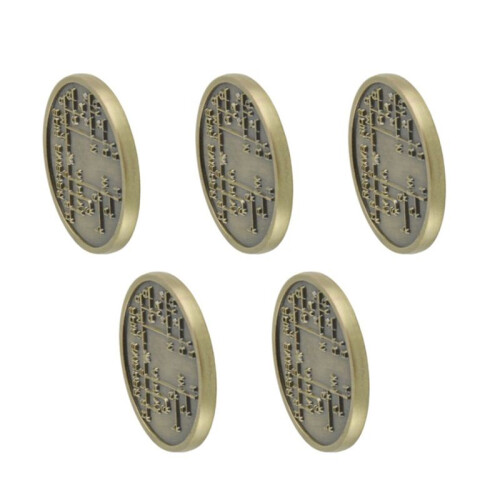 5X CW Morse Code Commemorative Coins CW Training Coin Morse Code Training Coin for Novice Radio Enthusiasts