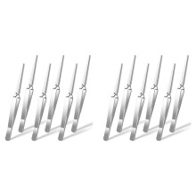 Tweezers, 12 Pieces Locking Tweezers Reverse Tweezers for Crafting Jewelry Making Electronics Watch Repair