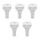 5X Boat Water Drain Scupper ABS 3/4in White Through Hull Connector Hose Coupling Drain Outlet Replacement Hardware 1