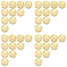 40Pcs Brass Laser Engraving Blanks Blank Challenge Frosted Coin with Acrylic Protection Box - 40mm for DIY Crafts
