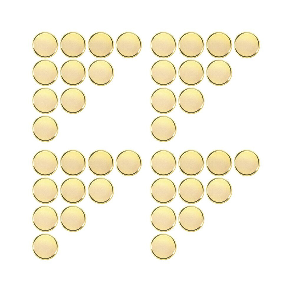 40Pcs Brass Laser Engraving Blanks Blank Challenge Frosted Coin With Acrylic Protection Box - 40Mm For Diy Crafts 6033209781573