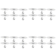 24Pcs Adhesive Ceiling Hooks for Popcorn Concrete Textured Ceiling Wall Surface, No Drilling Self Adhesive Ceiling Hooks