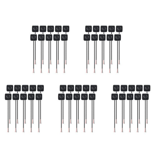 50Pcs 12V/24V  Momentary Push Button /Off , Surface Mount, Easy Installation for Electronic Experiment