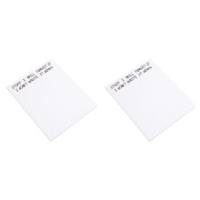 2X Funny Sticky Note, to Do List Notepad Funny Stationery, Office Supplies, Notebook Labels, Desk Sticky Note 50 Pages,A