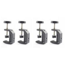 Universelle C-Klemme für Tischmontage, Schreibtischklemmen, Aluminium-Unterstützung, Kleine C-Klemme, 4er-Pack