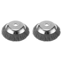 2pcs 8-Inch Wire Brush Weeding Board Lawn Mower Weeding Tool Weeding Wheel 8-Inch Lawn Mower Grass