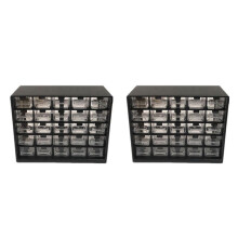 50Pc Combined Transparent Drawer Storage Cabinet Detachable Black Parts Box Hardware Sorting Box