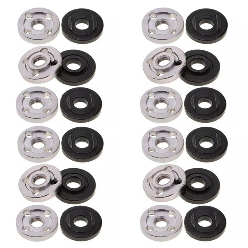 24Pcs Lock Nuts Flange for  9523 Nut Inner Outer Kit Angle Grinder Tool 2 Specifications-Toothless, Toothed