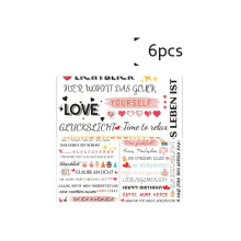 Souvenirs Enchantés : Autocollants de scrapbooking romantiques, 6 feuilles d'exemples d'application pour les fêtes prénuptiales, les anniversaires