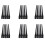 30 Pcs 1.5 X 0.5cm Black Plastic Round Handle Anti Static ESD Brush 1