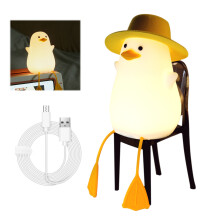 Lampe de nuit bébé adorable et sans danger, en silicone sans BPA, idéale pour la chambre d'enfant, les résidences étudiantes, la décoration de