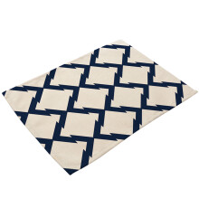 Decoratieve placemats van katoen en linnen, hittebestendig, antislip, elegant tafelkleed, afwasbaar, stevig materiaal, levendige kleuren, voor thuis