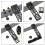 (Black) Tactical Drop Leg Band Hunting Quick Pull Draw Adapter For QLS Platform Holster 6