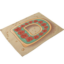 Wasbare polyester tafelmatten, vlekbestendige placemats voor de eettafel, duurzame placemats van 30 x 45 cm voor restaurants en thuisgebruik.