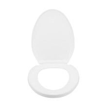 Capac de toaletă ușor de instalat pentru vase rotunde, husă de toaletă din plastic cu închidere lentă și impact ridicat, design silențios,