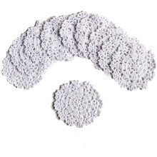 Sets de table en dentelle chic et élégante, dessous de verre protecteurs crochetés à la main pour une décoration de table de style vintage,