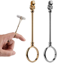 Handsfree ontwerp voor stijlvolle skelethand, metalen houder met uniek design voor mannen en vrouwen, uitschuifbaar metalen ontwerp (2 stuks)