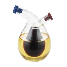 Bottiglia per salse in vetro borosilicato da 280 ml, barattolo antipolvere per condimenti da cucina, ecologico per uso d