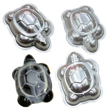 Moule à gâteau en aluminium en forme de tortue, moule à pâtisserie pour gâteaux au chocolat, revêtement antiadhésif dura