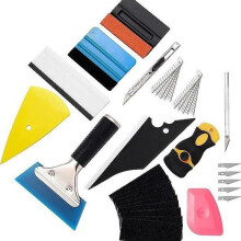 12 Pcs Auto Vinyl Wrap Tool Kit for Car Window Tint Film Application Squeegee Applicator Tools