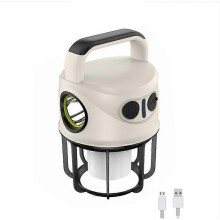 Rechargeable LED Camping Lantern, 6 Modes, IPX4 Waterproof Outdoor Lamp, 1000 Lm, USB Rechargeable Flashlight with Cable