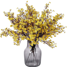 Décoration d'automne, fleurs artificielles orange en soie synthétique en vrac pour une composition florale éclatante à la maison, décoration de