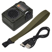 Portable Shortwave Radio with Bluetooth, Sleep Timer, AM FM SW Receiver, NOAA Weather Alerts, Retro Analog Tuner
