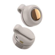 Mini-Gürtelventilator mit 360-Drehgelenk, blattlos, leise, 3 Geschwindigkeitsstufen, tragbare Kühlung, USB-C-aufladbar