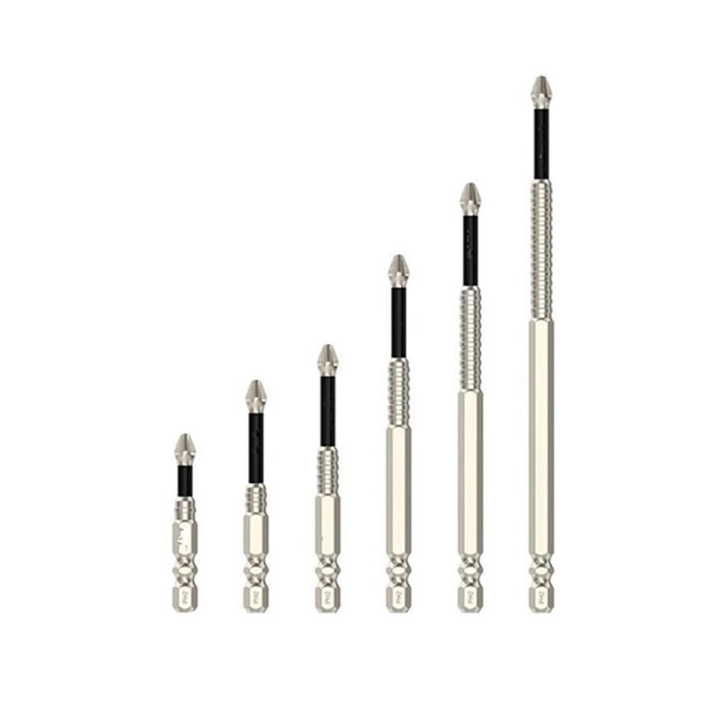 High-Magnetic Screwdriver Drill Bit Set, 6Pcs Anti-Slip Magnetic Screwdriver Bits, Electric Precision Screwdriver Set 6031735411995