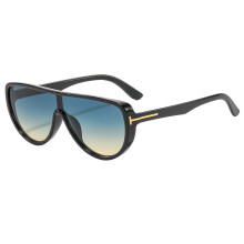 (Style 7)Gafas de sol de diseño de marco grande con lentes de PC UV400 para playa y uso de viaje