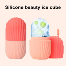 (Purple) Yousheng Ice Face Roller Ice Cube Mold with Lid Anti-slip Ice Tray Shrink Pores Ice Maker for Eye Puffiness Face Tightening Skin Rejuvenating