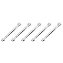 5X Zilverkleurige 5,5 mm X 7 mm U-Vorm Dubbele Steeksleutel
