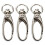 30 Pcs D Swivel Trigger Clips Hooks Metal Key Ring Lobster Clasps 1