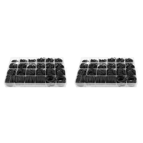 1480Pcs Rubber O-Ring Kit 24 Sizes Seals for Garages, Ordinary Plumbers