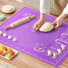 purple 40*30cm Non-Stick Baking Mat for Pastry, Dough Rolling, and Kneading - Ideal for Cookies and Pies - Kitchen Tool with Scale for Holiday Baking