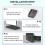 (White) PS5 Slim Disc & Digital Console Organizer - Desktop Stand 5