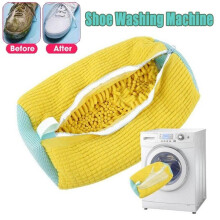1PC Shoe Washing Bag Reusable Zipper Laundry Bag 360 All-Around Cleaning Sports Shoes Dirt Removal Shoe Cleaning Bag