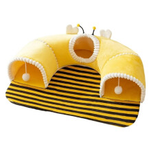 Comfortable Cats Tunnel Pet House for Small Animals Washable Fabric Capacious Multiple Pet
