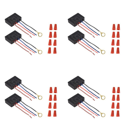 Touch Lamp  8 Pack,Touch Lamp Control Module for Dimmable LED,Bulbs,Lamp  Replacement Kit with Wiring Caps