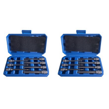 Extra Lange Zeskant Bitdoppenset 14-Delig H3-H10 CR-V 3/8 Inch Aandrijving 110 mm Lengte