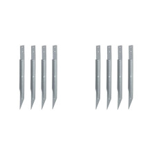 Paquete de 8 Postes de Reparación para Cercas: Estaca de Anclaje para Postes de Cerca Mejorada para Reparar Postes de Cerca de Madera Inclinados o